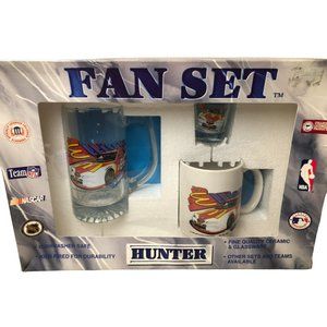 In original box Bill Elliot Fan Set, Beer Mug, Shot Glass, Coffee Mug